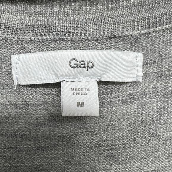Gap Wool Blend Long Length Cardigan Womens Medium Casual Workwear Lightweight - Picture 2 of 11